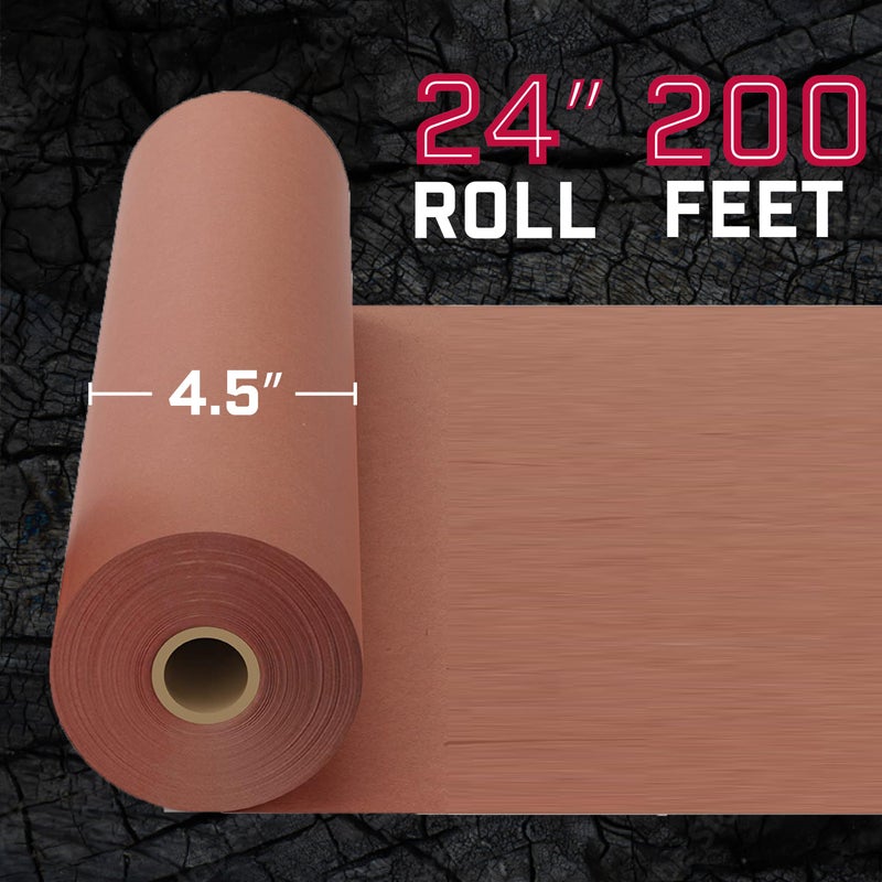 DIY CREW Pink Butcher Paper Roll - 24 Inch x 200 Feet - Food-Grade Peach Butcher Paper for Smoker, BBQ, Smoking and Wrapping Meat - Unbleached, Unwaxed and Uncoated - Made in USA - Image 4